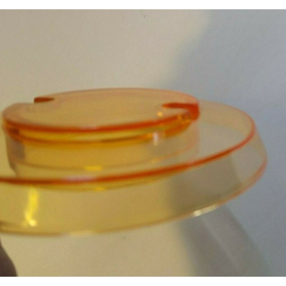 Pinball Pop Bumper Cap Game Part Translucent Light Orange Plastic Many Models - Picture 4 of 5